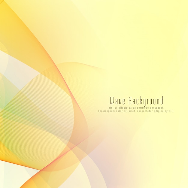 Abstract elegant colorful glowing wave background