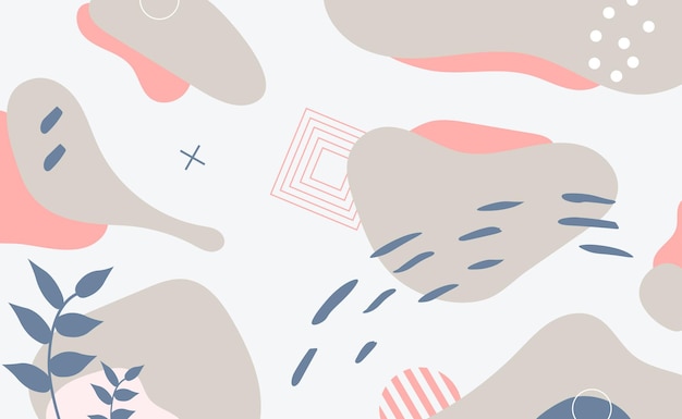 abstract element background with pastel color for blog banner
