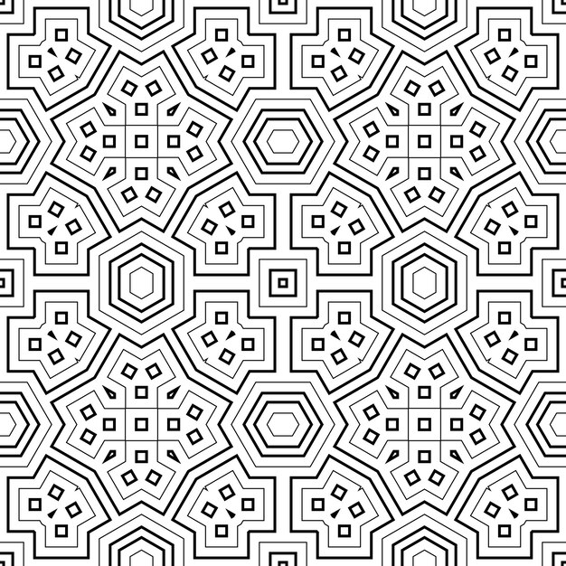 abstract fantasy thin line seamless pattern. linear ornamental geometric background. wrapping paper.