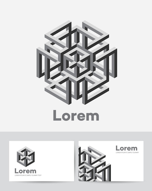 Abstract figure as a business logo sign or symbol
