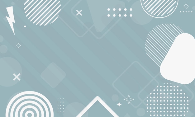 Abstract flat geometric shapes background design