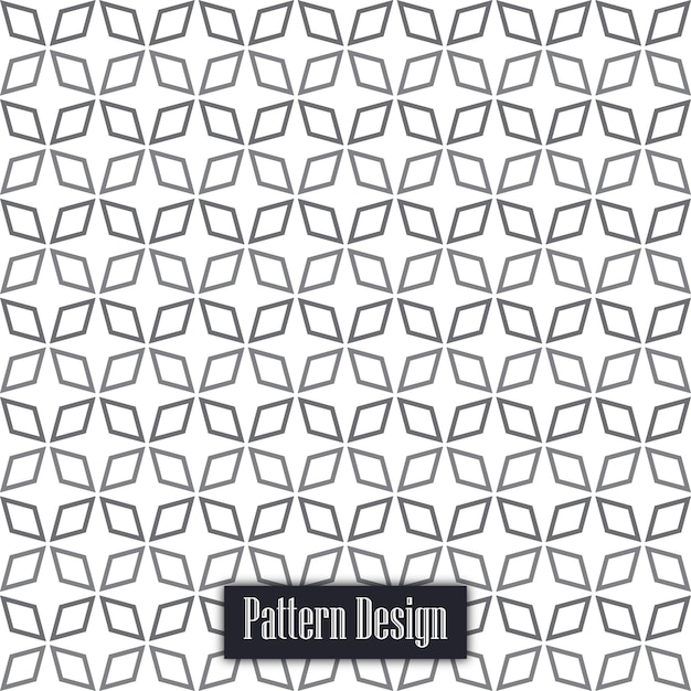 Abstract flower line silver color Pattern Background