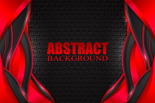 abstract fluid background with black and red color