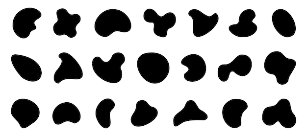 Abstract fluid banner collection Set of blank liquid frame