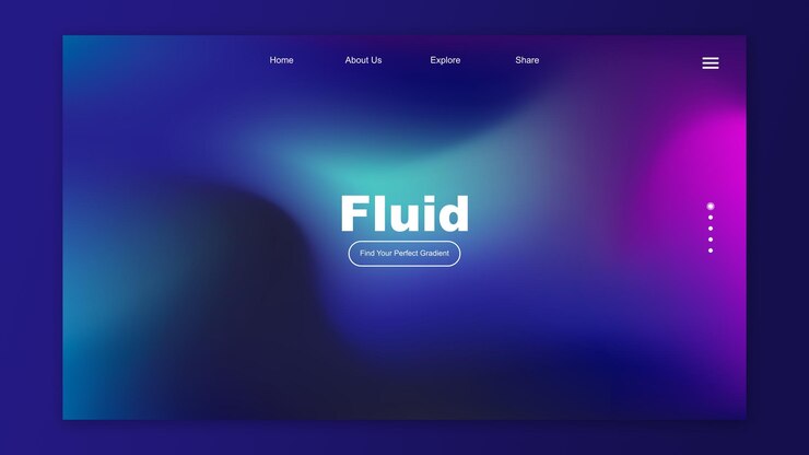 Vektori abstract fluid gradient landing page