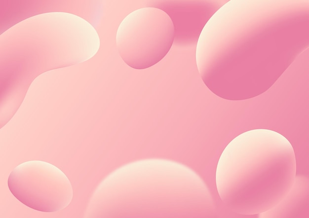 Abstract fluid liquid shape and blur background with copy space vector illustration