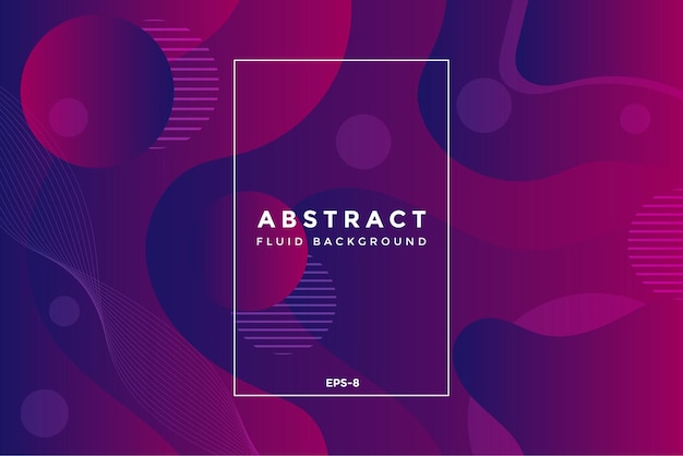 Abstract Fluid With Gradient Color Background EPS8