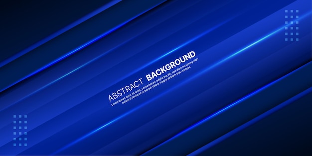 Abstract futuristic blue background with shiny light