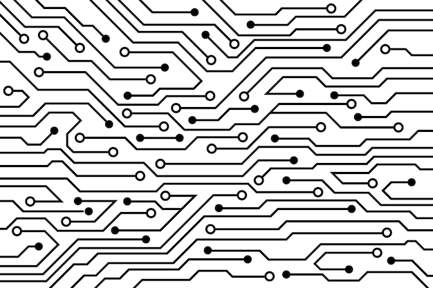 abstract futuristic circuit board background high computer technology blue color background