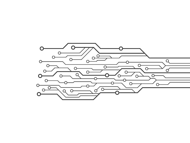 Abstract futuristic circuit board technology background