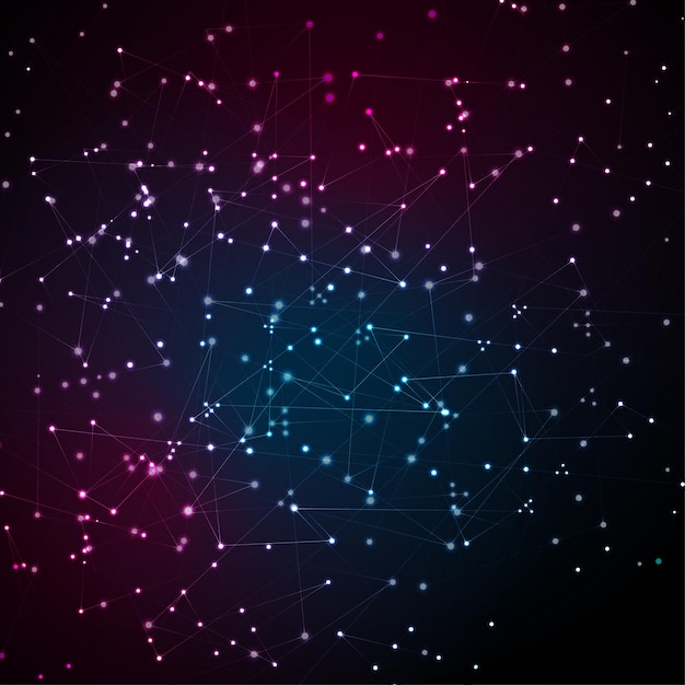 Abstract futuristic communication low poly background