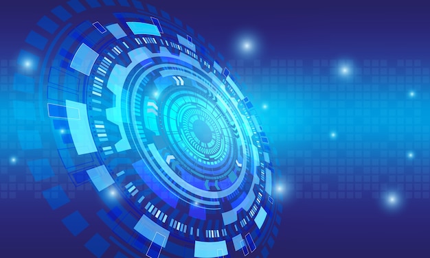 Abstract futuristic digital technology shiny background. 