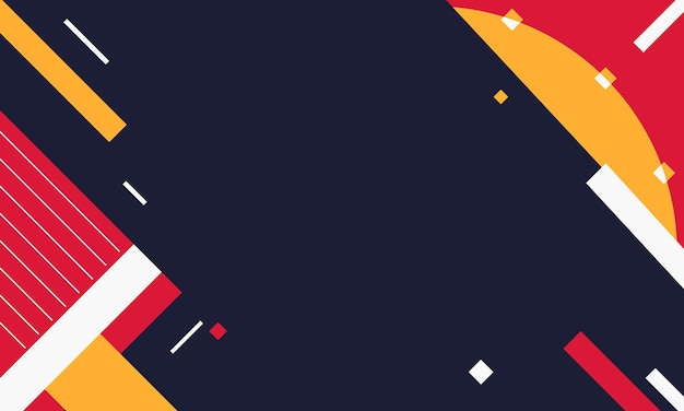 Abstract Geometric Background with Bold Colors and Dynamic Shapes For Design Template