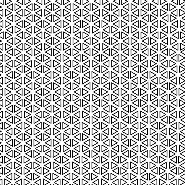 Abstract geometric black and white graphic design print triangle pattern