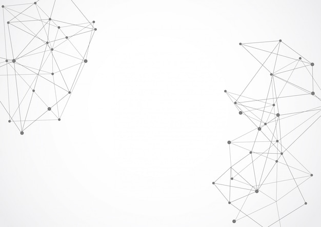 abstract geometric connecting dots and lines