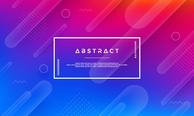 Abstract geometric gradient shape vector background.