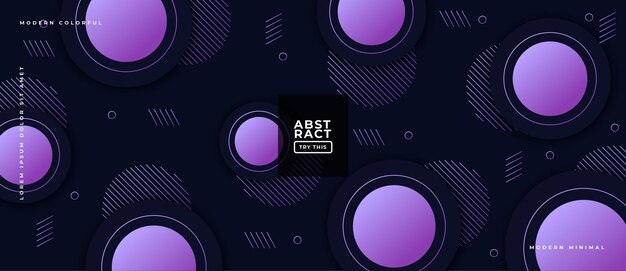 Abstract geometric gradient shapes on composition dynamic illustration Background.