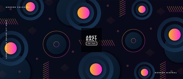 Abstract geometric gradient shapes on composition dynamic illustration Background.