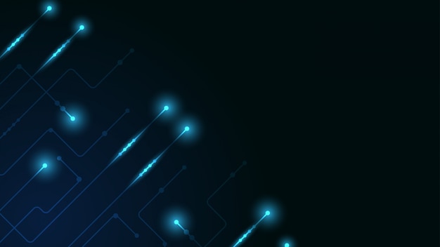 abstract geometric lines and dots. simple technology graphic background.circuit