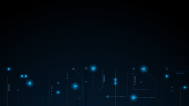 abstract geometric lines and dots. simple technology graphic background. circuit