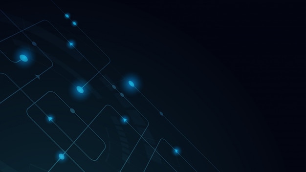 abstract geometric lines and dots. simple technology graphic background. circuit