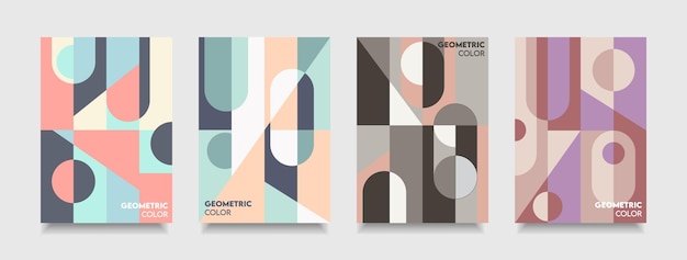 abstract geometric minimal cover and design poster simple