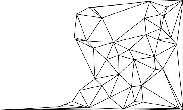 Abstract Geometric Network Patterns with Minimal Polygonal Lines and Connected Points