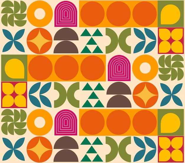 Abstract geometric pattern vector illustration design and banner template Flat mosaic background