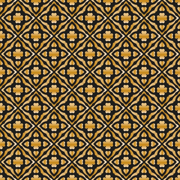 abstract geometric pattern with lines, rhombuses a seamless background. dark blue and gold texture.