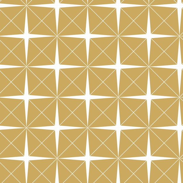 abstract geometric pattern with squares crosses stripes lines seamless vector background white and gold ornament modern reticulated graphic design