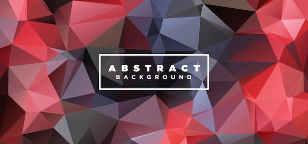Abstract geometric polygonal background low poly abstract banner design