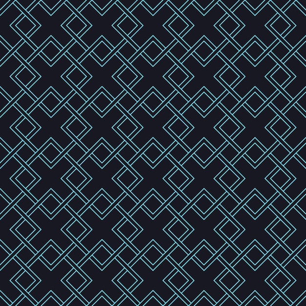 Abstract Geometric Seamless Floral Pattern