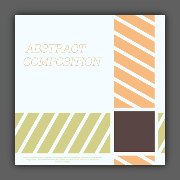 Abstract geometric shape Template for postcards posters covers interior and creative design