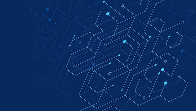 Abstract geometric shapes on blue background Vector illustration