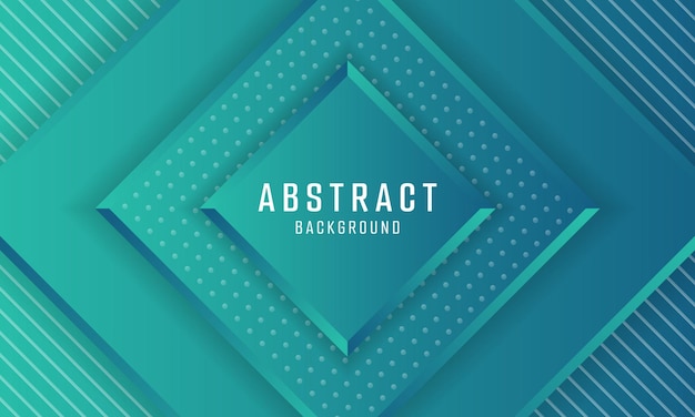 Abstract Geometric Teal Background Design