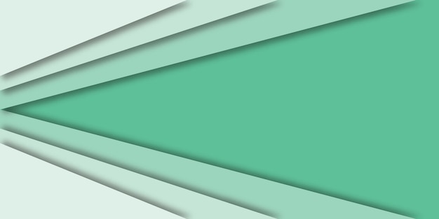 Abstract geometric vector with green lines in 3d style.
