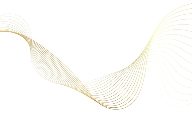 abstract gold gradient background. wave element for design.