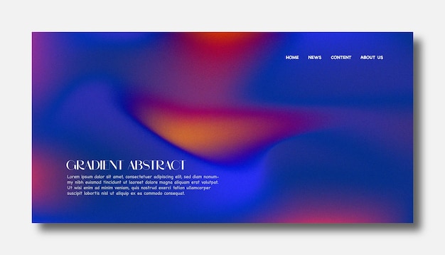 abstract gradient background and texturizer grainy effect for design landing page background