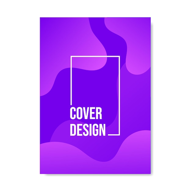 Abstract gradient cover template