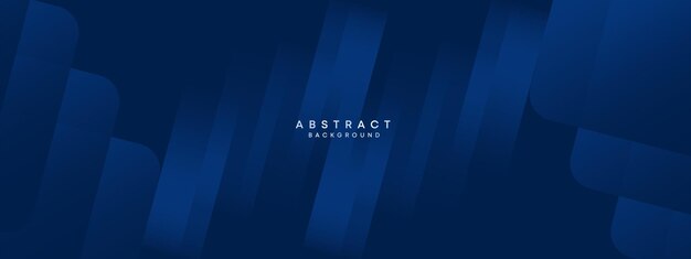 Abstract gradient dark navy blue web banner dark blue light business banner design background