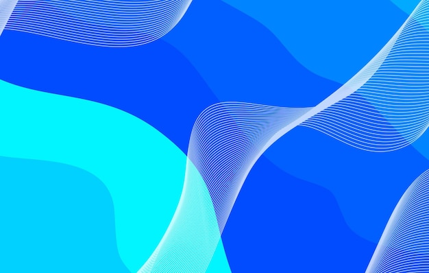 abstract gradient dynamic fluid shapes background design template