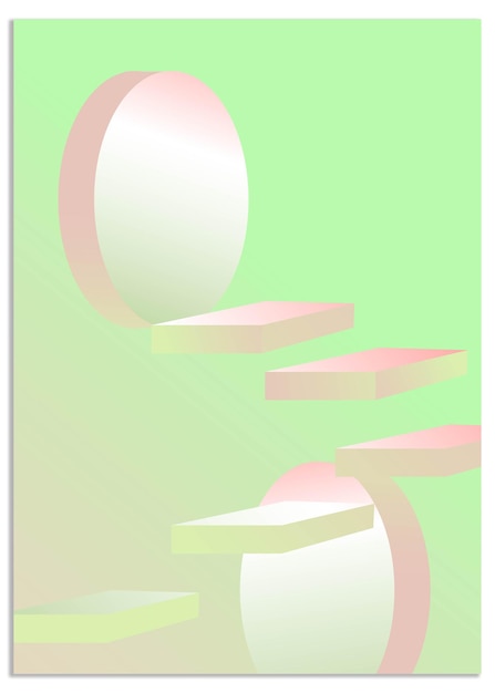 abstract gradient liquid cover background template vector set