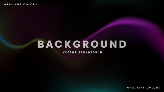 Abstract Gradient Wave on Dark Background