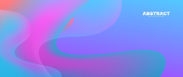 Abstract gradient wave shape multiverse banner background