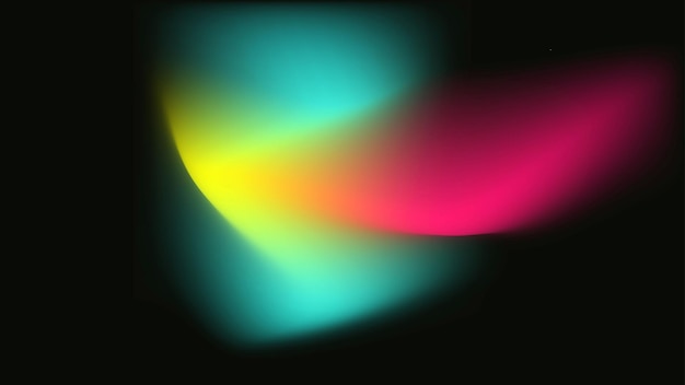 Abstract gradient with neon colors and blur effect