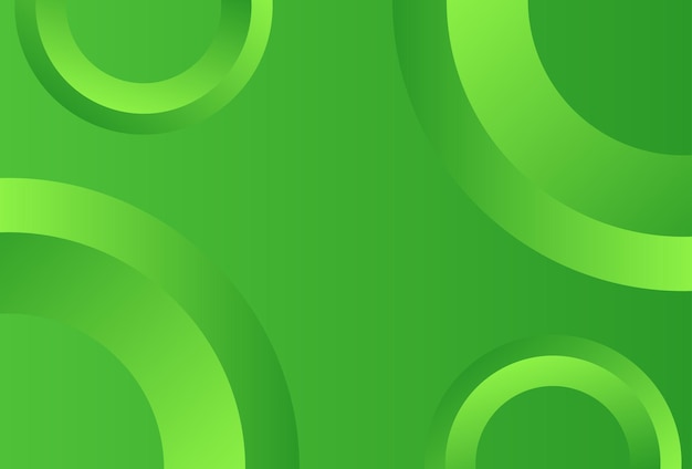Abstract green color background Dynamic shapes composition