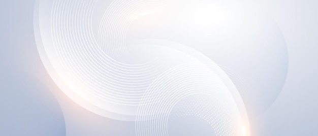 Abstract grey background with dynamic circle lines