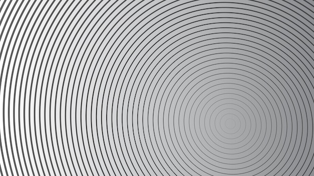 abstract grey line circle with gradient for backdrop or presentation