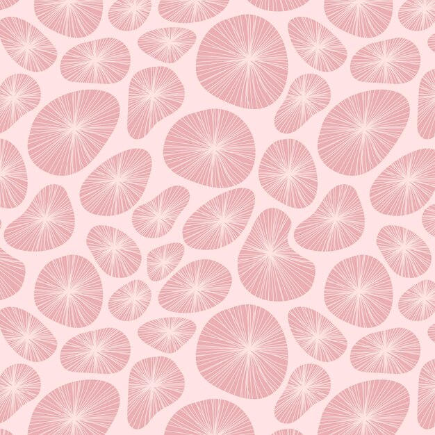 Abstract handdrawn jellyfish pattern