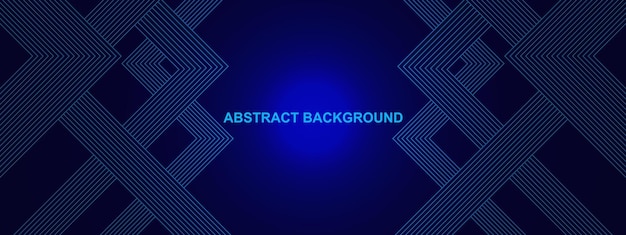 abstract header background with blue lines for modern technology and science design